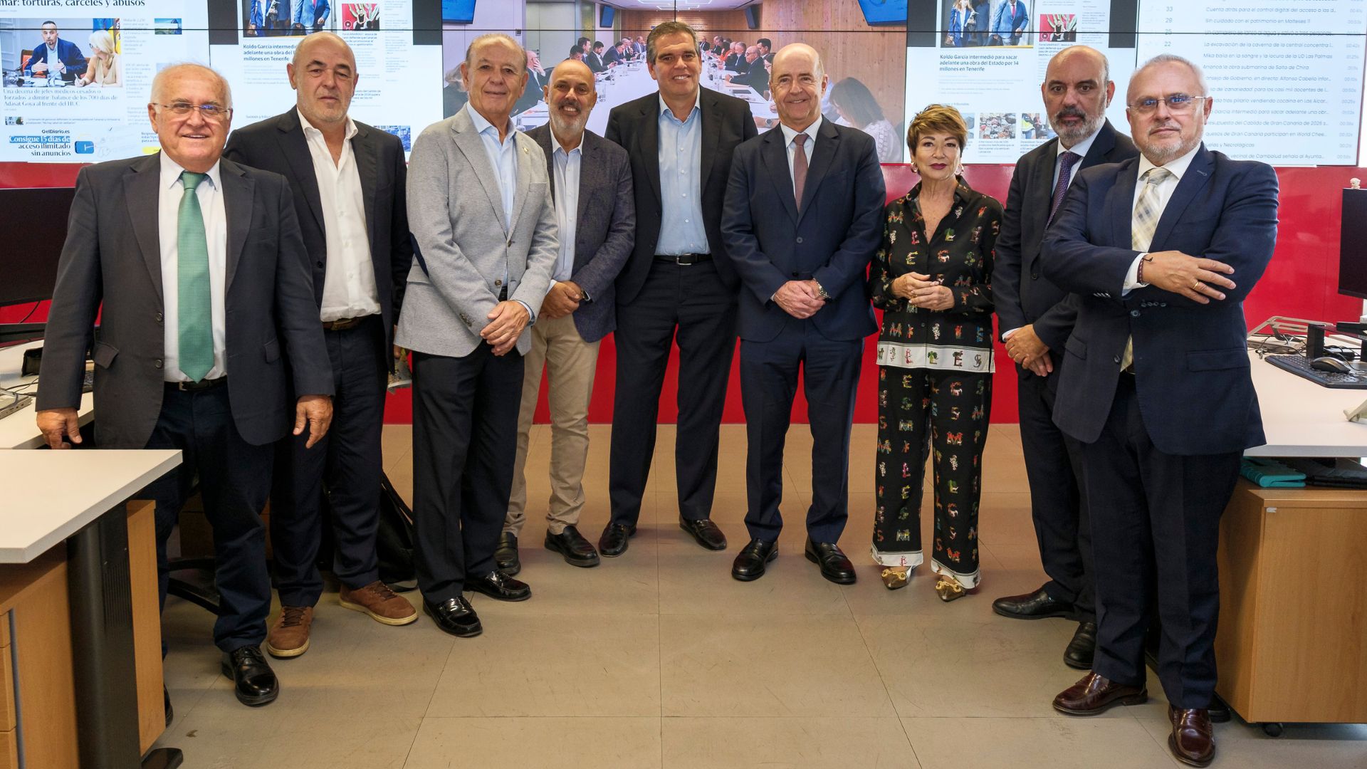 Visita del Comité Ejecutivo de la CCE a las instalaciones de Canarias 7.