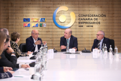 El Comité Ejecutivo de la CCE se reúne con Antonio Morales Méndez, Presidente del Cabildo de Gran Canaria