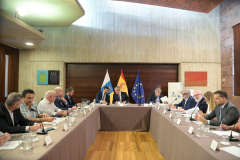 Reunión de trabajo convocada por la Vicepresidencia del Gobierno de Canarias para analizar las claves de la productividad en las Islas.