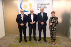 Reunión del Comité Ejecutivo de la CCE con Antonio Morales, presidente del Cabildo de Gran Canaria
