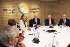Visita de Ángela de Miguel, presidenta de CEOE Valladolid y candidata a la presidencia de CEPYME