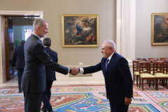 El vicepresidente ejecutivo de la CCE, en la audiencia de S. M. el Rey Don Felipe VI al nuevo Comité Ejecutivo de CEPYME, en el Palacio de la Zarzuela.