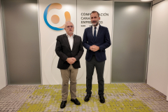 Encuentro entre el vicepresidente ejecutivo de la CCE y el director de APD Zona Canarias, Francisco Javier.
